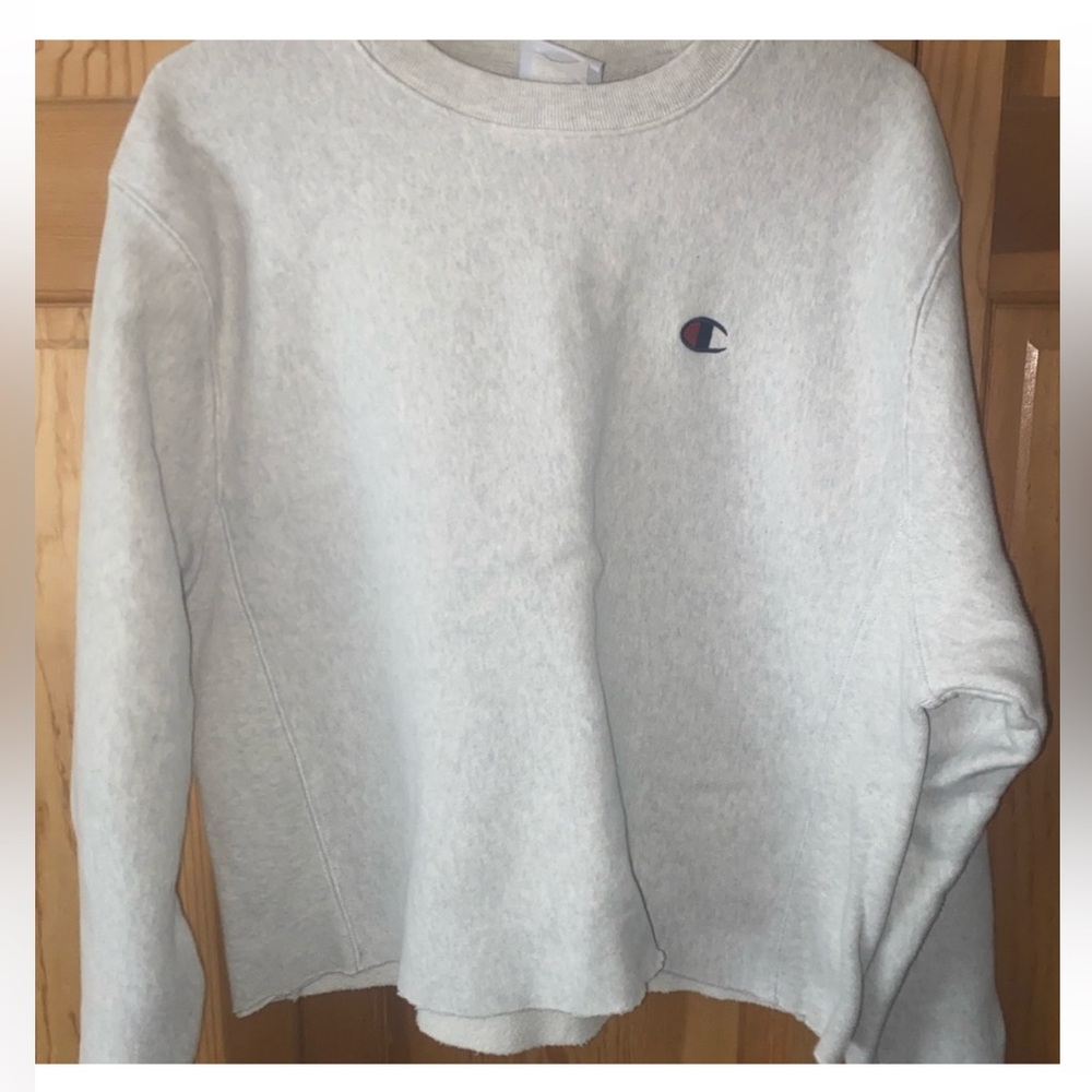 Grey Champion L size sweatshirt used